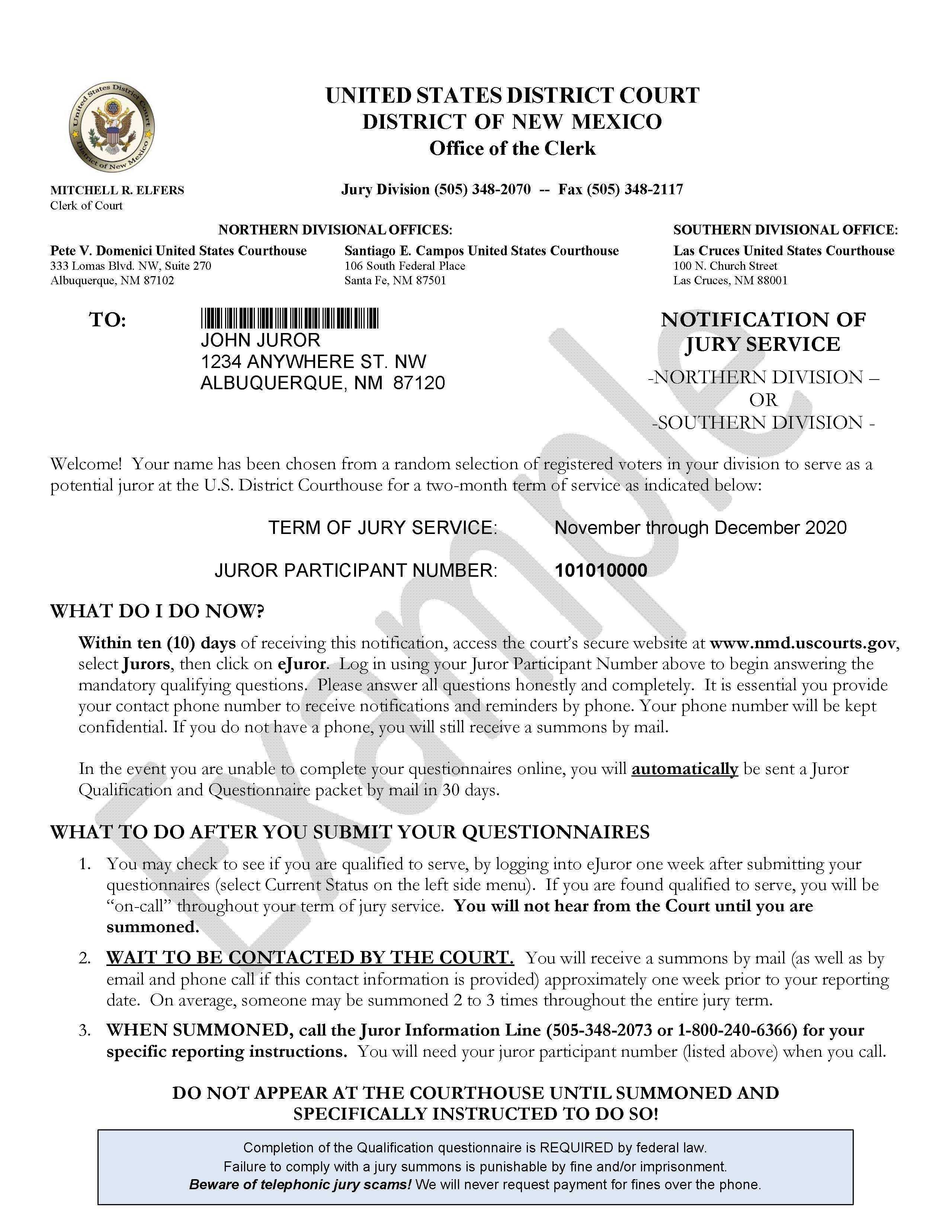 Court Excuse Letter For Work from www.nmd.uscourts.gov